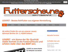 Tablet Screenshot of futterscheune-velbert.de